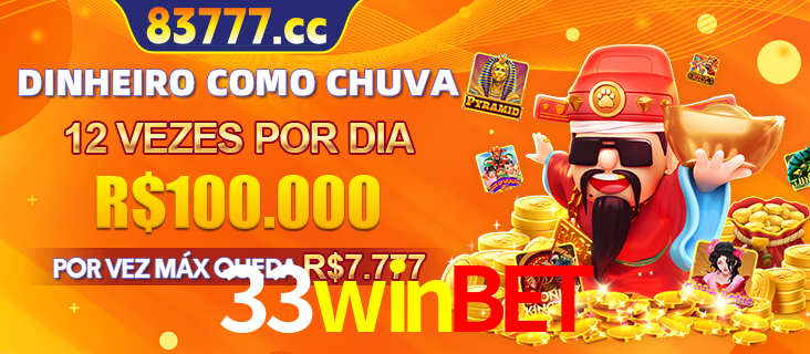 Banner do programa de recompensas Recomende para amigos do 33winbet, detalhando os bônus por convidar amigos, com prêmios que chegam a R$288.888.